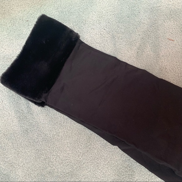 Unworn Faux Fur Cuffed-Hem Trousers - Picture 5 of 8